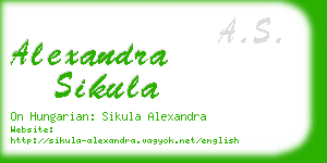 alexandra sikula business card